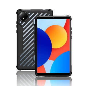 YEZHU �K�p�Ώ� Redmi Pad SE �P�[�X 8.7�C���` TPU �g�уP�[�X���M���̐݌v ���� �S�ʎ�� ��v�� �ΏՌ� �V���R�� �l�p �o���p�[ �����h�~ �ی� �l���̌� ���G�A�o�b�O (�u���b�N)