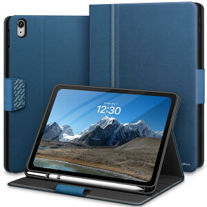 KingBlanc iPad 11���� �P�[�X A16 (11�C���`, 2025) iPad 10���� (10.9�C���`, 2022)�p �蒠�^ �y�����[ ����PU���U�[�� �y���z���_�[�t�� �I�[�g�X���[�v �^�C�s���O�p�x �X�^���h�@�\ �r�W�l�X �J�o�[,