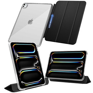 MS factory iPad Pro 13C` P[X M4 2024 p O\ y ϏՌ Jo[ cu/uX^h Pro 13 M4 P[X \tgt[ wʓ b`ubN  IPDP13m4-SLD-BK