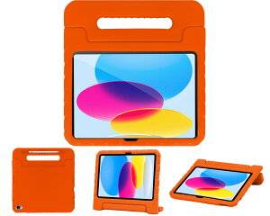 iPad 11���� �P�[�X iPad 10���� 2025 11�C���` 2022 10.9�C���` �q�ǂ��p �L�b�Y �ϏՌ� �y�� �X�^���h�@�\ EVA �y�����[ �y���z���_�[ �n���h���t�� �ی� �J�o�[ (�I�����W)