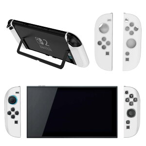 For Nintendo Switch 2 �p �P�[�X �J�o�[ �yNOUKAJU�z�X�C�b�` �R���g���[�� �p �ی�J�o�[ �_�炩���V���R�[���f�� ���h�~ �S�ʕی� �ϏՌ� �y�� ���M�݌v �w��h�~ ����~ �S�ʕی� (�z���C�g)