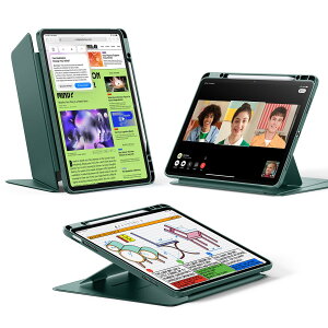 ESR iPad Air 13C` P[X (M3/M2A2025/2024) y[ ϏՌ cX^h EFCN/X[v Pencil Pro/USB-CΉ }`AOP[X FlipV[Y O[