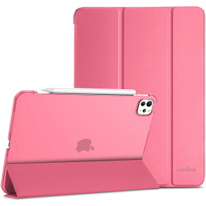 ProCase iPad Pro 11C` P[X M4 (2024N 5) p (A2836 A2837 A3006) X ϏՌ O܂ X^h X}[gJo[ - sN