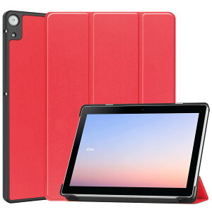 For NTT Docomo dtab Compact d-52C ケース dtab D-52C カバー 【Jinmdz】軽量 薄型 耐衝撃 傷防止 PU レザー スマートカバー ハード 背面 三つ折り スタンド オートスリープ ウェイクアップ 機能 dtab d-52C 8.4