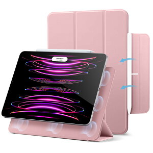ESR iPad Pro 12.9 �P�[�X (2022/2021/2020�A��6/5/4����) iPad Air 13�C���` �P�[�X (2025/2024) ��p �}�O�l�b�g�X�z���� Pencil2�Ή� �O�܂�X�^���h �I�[�g�X���[�v�E�E�F�C�N Rebound ���C�P�[�X �s���N