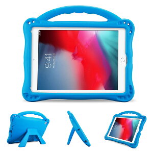 ProCase iPad 9.7 (���^�j�L�b�Y�P�[�X �A�ϏՌ��� �n���h���ƃL�b�N�X�^���h�t�� �y�ʃo���p�[�P�[�X �Ή��@��F iPad 9.7 6���� (2018)/ 5���� (2017)/ iPad Pro 9.7 (2016) / Air 1/ Air 2 -�u���[