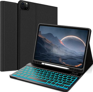 iPad Air6(M2) 11inchΉX}[gL[{[h iPad Pro 111/2/3/4/iPad Air4/5/6ʗp 7FobNCg E ϏՌ CX Bluetooth L[{[htP[X px Pencil[