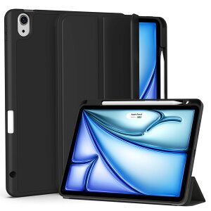 Lsmmpoba ipad Air 11C` P[X M3/M2 (2025/2024) iPad Air 5/4 P[X 10.9C` (2022/2020) yV[ O܃X^h Apple Pencil Pro/USB-C[\ I[gX[v ϏՌ y ^ ubN