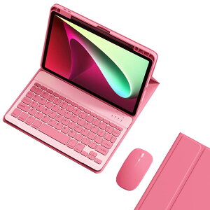 2025 iPad (A16) 11インチ キーボードケース マウス付き 2022 10.9インチ iPad 10世代 キーボード カバー 上側ペンシル収納 マグネット分離式 配色 カラーキーボード 学生 ビジネス 女性 人気,濃いピ