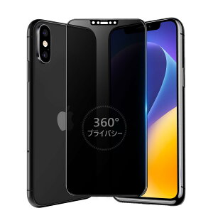 MINIKA 360度 覗き見防止フィルム iPhone 11 PRO ガラスフィルム 覗き見防止 360 iPhone X/XS ガラスフィルム 360° 全方向 覗き見 アイフォンX/XS / 11PRO 覗き見防止フィルター いPhone 11プロ / 10 / 10S 用 画