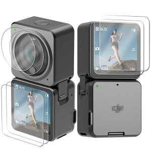 [6������] For DJI Action 2 �K���X�t�B���� [Gosento] ���{���Ɏq�� �����K���X�t���ی�t�B���� 2.5D���E���h�G�b�W���H �����ߗ� �d�x9H DJI Action2 �Ή�