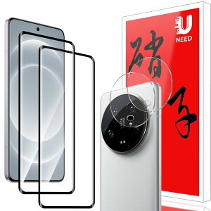 �y2+2���Z�b�g�zXiaomi 14 Ultra �p�̃K���X�t�B�����i2���j+�J�����t�B�����i2���j�V���I�~14 Ultra �p�� �t�C���� �����t���ی�t�B���� �����^�b�`�\�t��/�C�A�[��/�P�[�X�Ɗ�����/�d�x9H/��