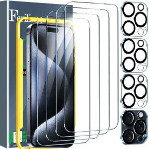 Ferilinso 4 Pack Screen Protector for 6.7 inch Pro Max Ultra with 4 Pack Tempered Glass Camera Lens Protector Phone Case Friendly Accessories Protector de Pantalla for 6.7 6.7 inch Pro max