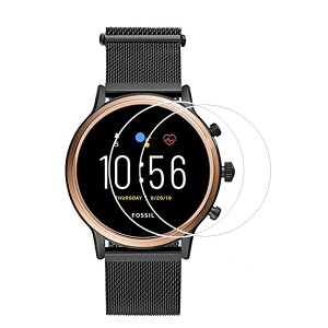 Zshion Fossil Women's Gen 5 Julianna HR �K���X�t�B���� �����K���X �t���ی�t�B���� �����ߗ� �C�A�[�� �w��h�~ �d�x9H (������) �y2���p�b�N�z