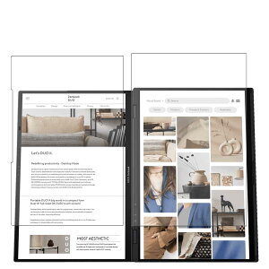 4 Sukix tB A ASUS Zenbook Duo 2024 UX8406 UX8406MA 14C` Laptop  tیtB یtB V[g V[i KXtB KX KX P[X Jo[ j