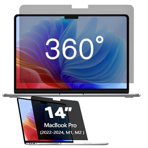 360° Macbook Pro 14C` vCoV[ XN[ veN^[A4EFC A`u[Cg OA m[gp\R XN[ vCoV[ tB^[AMacBook Pro 14C` (2022-2024AM4AM3)
