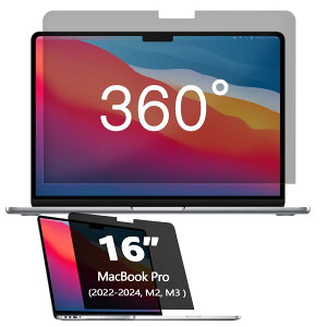 360° Macbook Pro 16C` vCoV[ XN[ veN^[A4EFC A`u[Cg OA m[gp\R XN[ vCoV[ tB^[AMacBook Pro 16C` (2022-2024AM4AM3