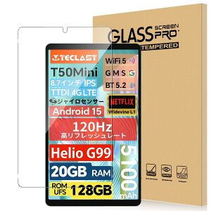 For TECLAST M50 Mini/TECLAST T50 Mini �t�B���� 8.7�C���` ���^�^�u���b�g �����K���X �����ߗ� �����x�^�b�` �d�x9H �w��h�~ Greerass �C�A�h�~ �������� �ϏՌ� �\��t���ȒP �t���ی� ���� ��U�h�~