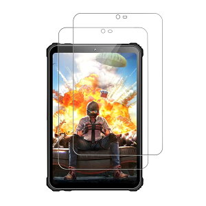 �y2���Z�b�g�zOUKITEL RT3/RT3 Pro �p �t�B���� �K���X�t�B�����yKONXISA�z8�C���` �^�u���b�g �t���K���X�t�B���� 9H�d�x �����ߗ� �t����ʂ�ی� �h�� �ϖ� �w��h�~ ���h�~ ��U�h�~ �����z�� ��