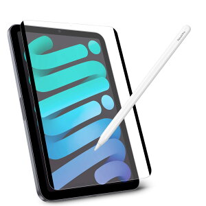 iPad Mini 6/7 世代(8.3インチ) 専用ペーパーライクフィルム着脱式, マットPETフィルム iPad Mini A17 Pro 2024 用、紙のような書き心地と描き心地、反射防止および傷防止、取り外し可能で再利用可能
