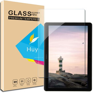 HUAWEI Mediapad T3 10 �p�̃K���X�t�C���� AGS-W09 /AGS-L09 �p�̃t�C���� ���{���Ɏq�� �����K���X �t�� �ی�t�B���� �\��t���ȒP �d�x9H �h�w�� ���ߗ�98.5%