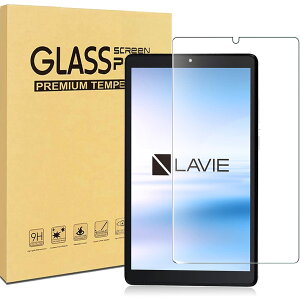 TRkin For NEC LAVIE T8 T0875/CAS PC-T0875CAS 8インチ 用の専用強化ガラスフィルム For LAVIE T8 T0855/CAS PC-T0855CAS 用の 液晶保護フィルム 気泡ゼロ 硬度9H 指紋防止 飛散防止 耐衝撃 超薄0.3mm 2.5D ラウンドエ