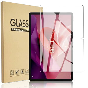 RuiMi for Lenovo Tab P12 ZACH0002JP 12.7�C���`�K���X�t�B���� for Lenovo Tab P12 ZACH0002JP 12.7�C���`�t���ی�t�B���� �����K���X�t�B���� ���{���f�ވ��Ɏq�� ���ߐ� 2.5D ���E���h�G�b�W���H �ɏ�̃^�b