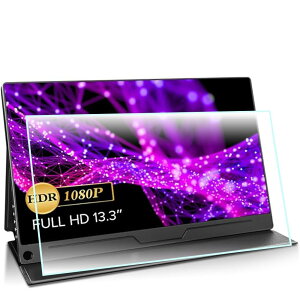 【Moahsiuny】For EVICIV 13.3-01 ガラスフィルム 13.3インチ(1920×1080 16:9対応 13.3インチ 13.3型) 保護フィルム 日本旭硝子製 高硬度9H 気泡防止 防指紋 耐衝撃 飛散防止 貼り付け簡単 画面鮮やか 自動吸