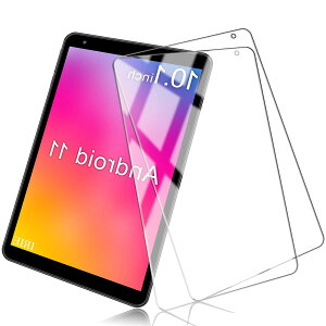 【2枚セッ】TRkin For IRIE FFF-TAB10A0/FFF-TAB10A1 Android11 10.1インチ 用の タブレット フィルム 日本旭硝子素材 硬度9H 飛散防止 For IRIE FFF-TAB10A0/FFF-TAB10A1 用のガラスフィルム 2.5D ウンドエッジ加工 強