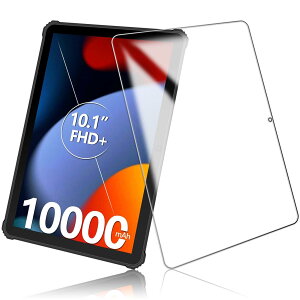 TRkin �Ή� OUKITEL RT1 10.1�C���` �K�p�� ��p�����K���X�t�B���� �Ή� OUKITEL RT1 10.1�C���` �K�p�� �t���ی�t�B���� �C�A�[�� �d�x9H �w��h�~ ��U�h�~ �ϏՌ� ����0.3mm 2.5D ���E���h�G�b�W���H