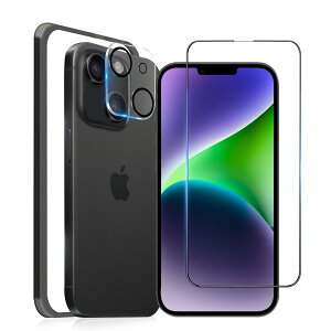 MINIKA iPhone 14 �p�� �K���X�t�B���� �S�ʕی� �A�C�t�H��14 �ی�t�B���� ��Phone14 �t�B���� �����ӂ���14 �K���X�ی�t�B���� ��ʃt�B���� �ی�V�[�g ��Phone 14 �J�����t�B���� �t�� �y������