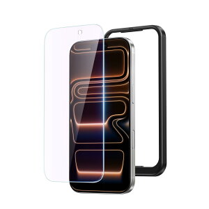 NIMASO �u���[���C�g�J�b�g iPhone 17 Pro Max�p �K���X�t�B���� �ڂ̔��y�� ���� �K���X �ی� �t�B���� �\�t���ȒP �w��h�~ �K�C�h�g�t�� 1���Z�b�g ��Phone17 Pro Max�i6.9�C���`�j�Ή� DSP25F1717