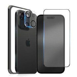 MINIKA �A���`�O���A �t�B���� iPhone 15 �p�� �K���X�t�B���� ���炳�� �A�C�t�H��15 �ی�t�B���� �A���`�O���A �y���˖h�~�z ��Phone15 �t�B���� �T���T�� �S�ʕی� �w��h�~ ��Phone 15 �J�����t