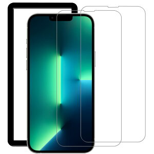 iPhone 13 Pro Max / 14 Plus �p �K���X�t�B���� ��Phone 14 �v���X �Ή� �ی� �t�B���� ���� �K���X �K�C�h�g�t�� 2������ SMPURF SPS67B