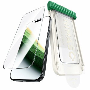 �u�o���yRoller�vNIMASO �K���X�t�B���� iPhone 17 Pro�p �X���C�h���[���[�� �����K���X 3D�ȖʃG�b�W���H �S�ʕی� �������� �h�o���b�V�� �w��h�~ �\�t���ȒP �ی�t�B���� �������o �K�C�h�g