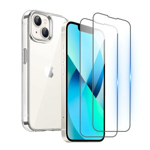 �Ή� Apple iPhone 13mini �p�� 2�����K���X�t�B����+1��TPU �V���R�� �P�[�X �ی�t�B���� ���� TPU �P�[�X �d�x9H �ϏՌ� �����h�~ �w��h�~ �C�A�[�� �\��t���ȒP �t�B���� ���ϖh�~ �ϐ���
