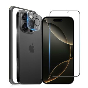 MINIKA iPhone 16 Pro Max �p�� �K���X�t�B���� �S�ʕی� �A�C�t�H��16�v���}�b�N�X �ی�t�B���� ��Phone16Pro Max �t�B���� �����ӂ���16�v��max �K���X�ی�t�B���� �ی�V�[�g ��Phone 16ProMax �J�����t