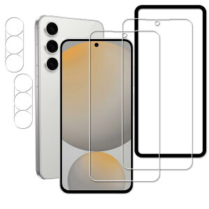 KPNS Galaxy S25 FE (2��)�K���X�t�B���� + (2��)�J�����t�B���� + �K�C�h�g�t�� ���{���Ɏq�f�ލ̗p �S�� �ی�t�B���� �����K���X �t�B���� �J�����ی� �����Y�J�o�[ �Ή�