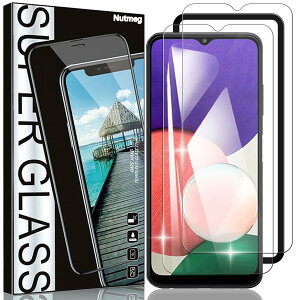 Nutmeg�y�K�C�h�g�t�� 2���Z�b�g�zGalaxy A22 5G / Galaxy A23 5G �K���X�t�B�����y���{���Ɏq�f�ސ��zSCG18 SC-56C �t�B���� �M�����N�V�[A22/A23 �ی�t�B���� �����K���X �d�x9H �����ߗ� ������ �C�A��