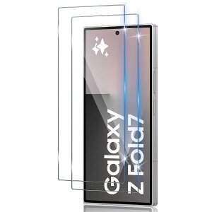 �y2���Z�b�g�zFor Samsung Galaxy Z Fold7 �K���X�t�B���� �M�����N�V�[Z �t�H�[���h7 SC-56F / SCG34 �ی십���K���X�t�B���� �ylarfbulroc�z���{���f�ވ��Ɏq���E���d�x9H �E�����ߗ��E�ϏՌ��E�h�o�E��
