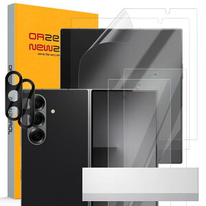 Newzerol �y2�Z�b�g���v6���zFor Galaxy Z Fold7�K���X�t�B���� ���C���X�N���[���ی�t�B���� TPU�f�� Z Fold 7�J�����t�B���� SC-56F/SCG34�ɑΉ��y�S�ʕی�E�C�A24���Ԏ���������E�����ߗ��E�w��h