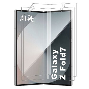 �y2���Z�b�g�zFor Samsung Galaxy Z Fold7 �t�B���� �M�����N�V�[Z �t�H�[���h7 SC-56F / SCG34 �ی�t�B���� �ylarfbulroc�zTPU���E���𕂂��Ȃ��E�����ߗ��E�����^�E�w��h�~�E��ʑN�₩�����ׁE�\��t
