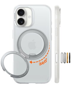 TORRAS iPhone 17 �p�P�[�X �y�J�`�J�`�E���@�\360�x��]�X�^���h�z�����O Ostand O3 Fitness MagSafe�Ή� �ČRMIL�K�i�ϏՌ� �X�^���h �w��h�~ ���ϖh�~ �J�����R���g���[���{�^���t�� �X�g���b�v�z�[