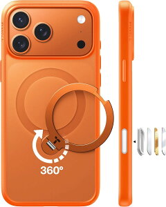 TORRAS iPhone 17 Pro �p �P�[�X�y���@�\��́E360°�V��_��]�X�^���g?�z Magsafe�Ή� �yOstand Q3 Spin�z���ϋv�� �ϏՌ� �Z?���}�C���X�^���g? �����N? �c�����Ή� �}�N?�l�b�g���� �}���[�d��