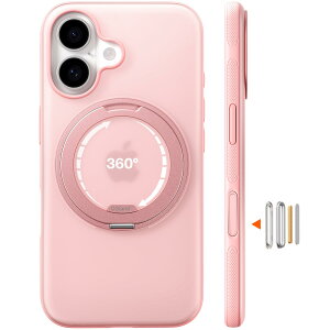 TORRAS iPhone 16 �p �P�[�X �J�����R���g���[���{�^���t���y���ăg�L���L�^�C���E���@�\360�x��]�X�^���h�z �c�����Ή� �}�O�l�b�g���� MagSafe�Ή� �ČRMIL�K�i�ϏՌ� �����O �w��h�~ ���ϖh�~