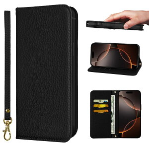 NanHou For iPhone 17 Pro Max �P�[�X �蒠�^ ���@�� RFID�g ���z�^ �J�o�[ �蒠�^ �ϏՌ� �ی�J�o�[ �����}�O�l�b�g�g�уJ�o�[ �J�[�h�|�P�b�g �X�^���h�@�\ ���X�g�o���h �ɓK���� �A�C�t�H�� 17 Pro