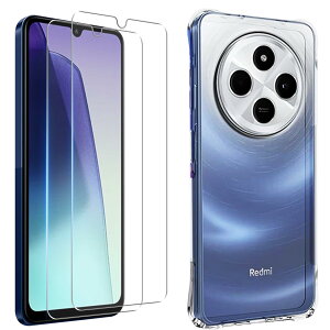 �Ή� Xiaomi Redmi 14C �K���X�t�C���� (2������) + �P�[�X redmi 14c �t�C���� �V���I�~ ���b�h�~�[ 14C �t���ی�t�B���� �����K���X ���E���h�G�b�W���H �d�x9H ��U�h�~ ���� �����x ������ �w��