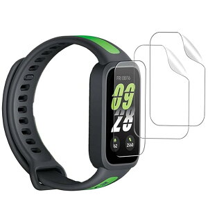 �y3���Z�b�g�zFor Xiaomi Smart Band 9 Active 1.47 �C���` �t�B���� �ی�t�B���� �yMoahsiuny�zTPU�� 3D �����ߗ� �h�w�� �ϏՌ� ��ʑN�₩ �\��t���ȒP