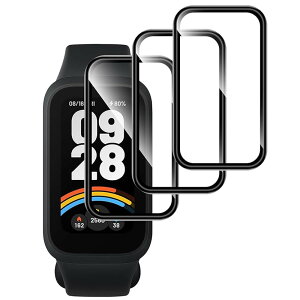�y3���Z�b�g�zFor Xiaomi Smart Band 9 Active 1.47 �C���` �t�B���� �ی�t�B���� �yMoahsiuny�zPMMA+PC���f�� ���d�x 3D �����ߗ� �h�w�� �ϏՌ� ��ʑN�₩ �\��t���ȒP