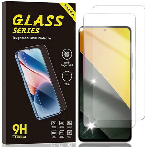�yAwubaige�zFor Xiaomi Poco M7 Pro 5G �p�� �K���X�t�B���� 2���Z�b�g For Xiaomi Poco M7 Pro 5G �p�� �t�B���� �ϏՌ� �d�x9H For Xiaomi Poco M7 Pro 5G �p�� �ی�t�B���� �S�ʕی� �C�A���X �����ߗ� ��U�h�~ ��